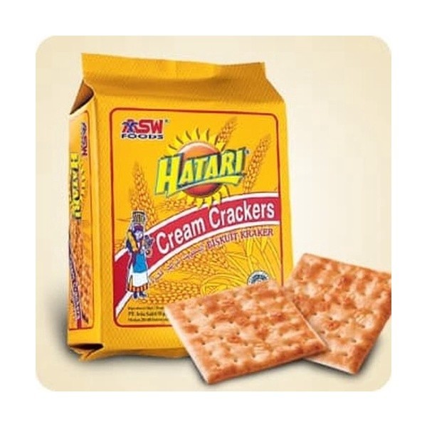 

Hatari Cream Crackers 245gr / ASWFoods Krekers Krim Kemasan Kuning 245