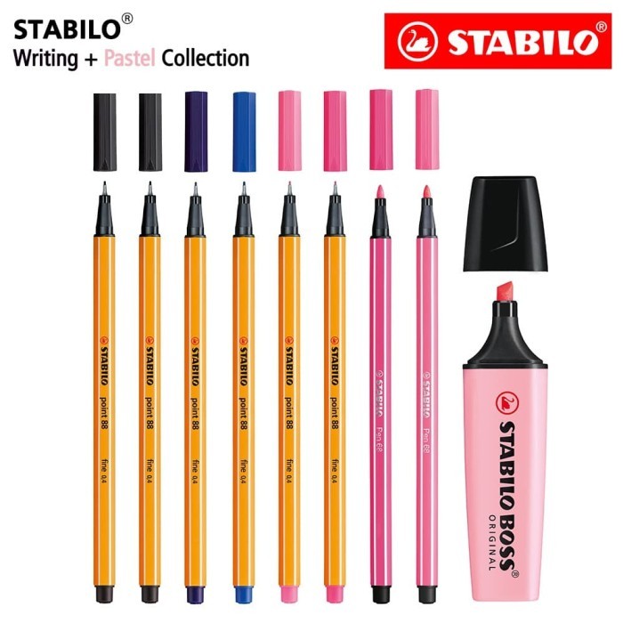 

TERBARU STABILO Pastel Collection - Set 9 Pink BOSS Pen 68 point 88