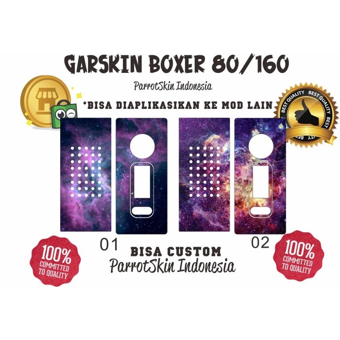 

Garskin HUGO BOXER v2 188w galaxy edition BEBAS CUSTOM