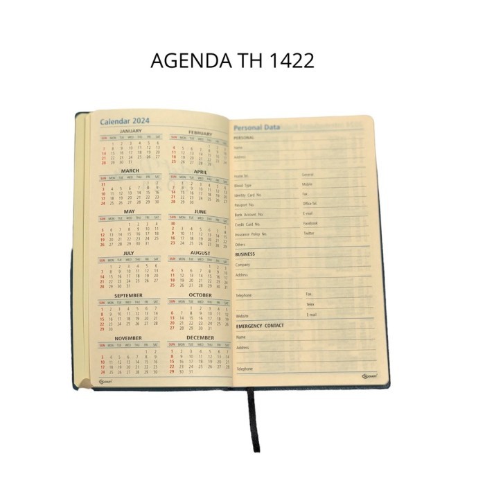 

Buku Agenda Planner Pocket Classic 2024 Ukuran A6 TH 1422