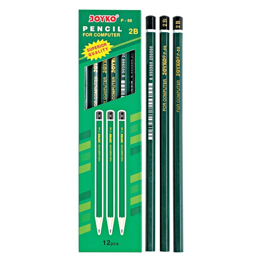 (PACK) Pencil / Pensil 2B Hitam - Joyko P-88