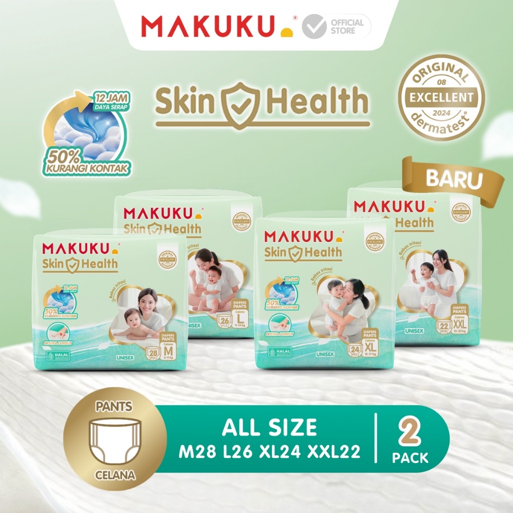 Makuku Skin Health Popok Bayi Pants / Celana M / L / Xl / Xxl