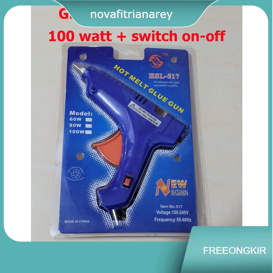 

HSL--517 Glue Gun Besar 100 watt - Lem Tembak - hot melt glue gun 100w