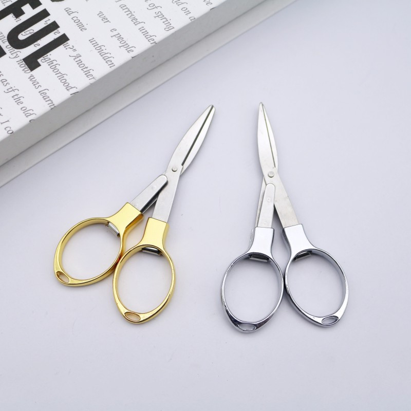 

Stainless Steel Folding Scissors Portable - Gunting Lipat Travel, Serbaguna Gunting Kacamata