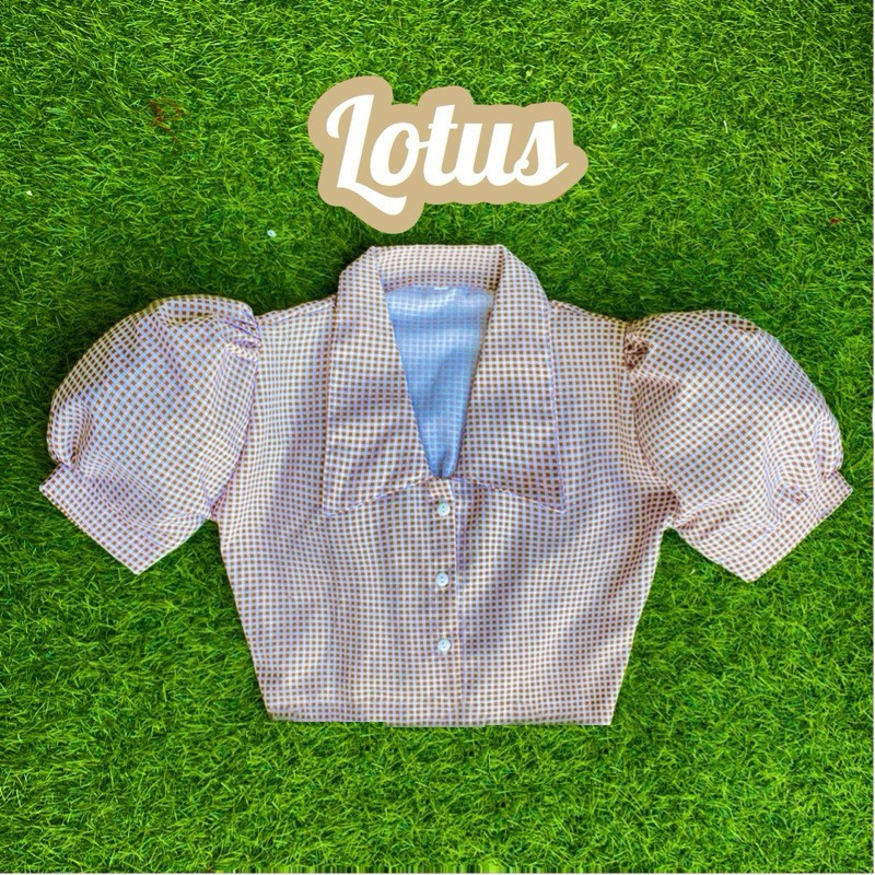 ZERAX - ZSO BLOUSE CASIUS LENGAN PENDEK BAJU CROP TOP WANITA LAGI TREND / LOLLY TOP - FUJI Crop Top 