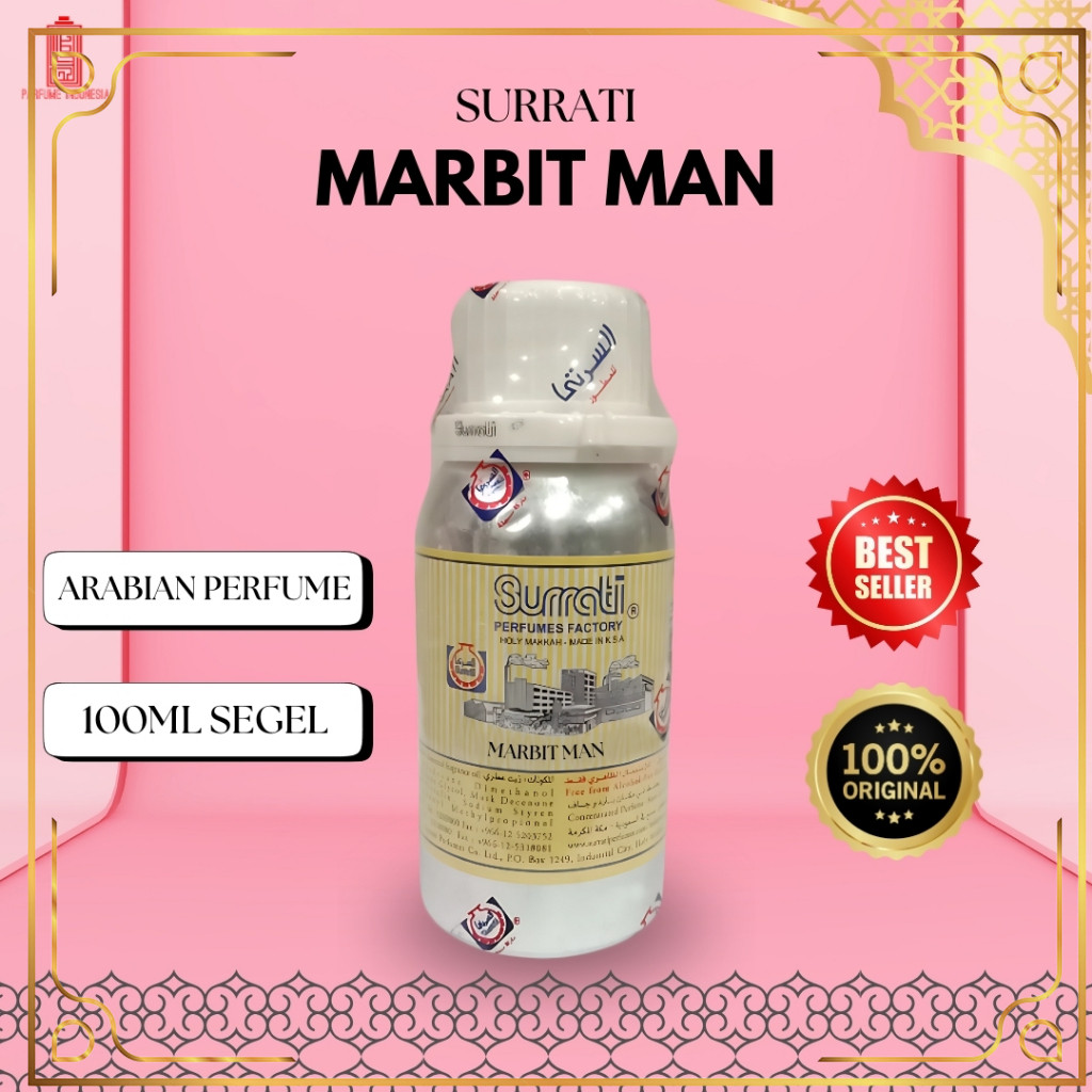 bibit parfum murni MARBIT MAN SURRATI 100ML SEGEL