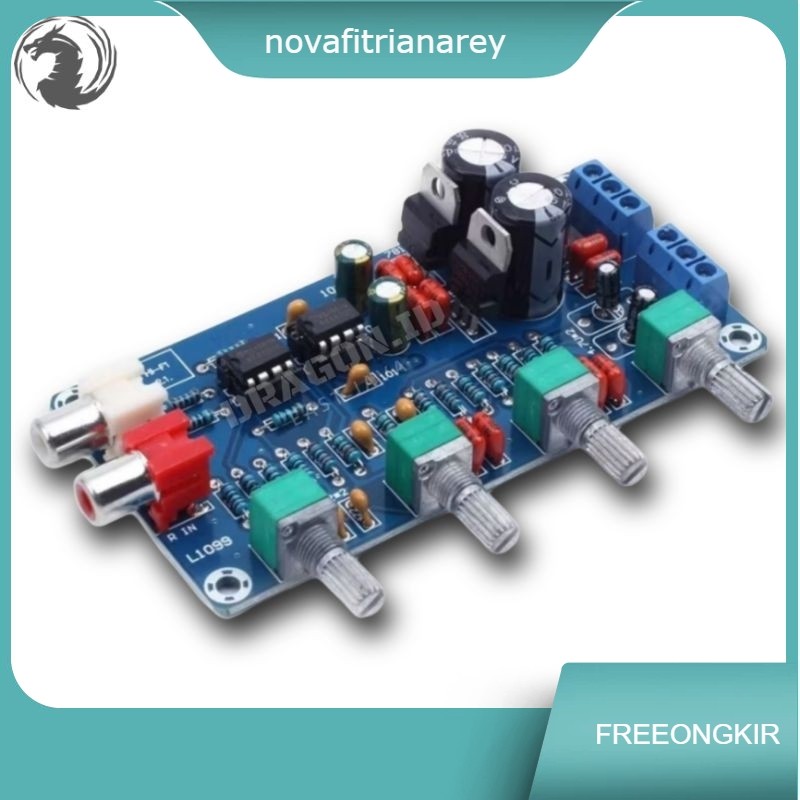 Stereo Tone Control Modul NE5532 Hifi Pre Amplifier Preamp XH M164