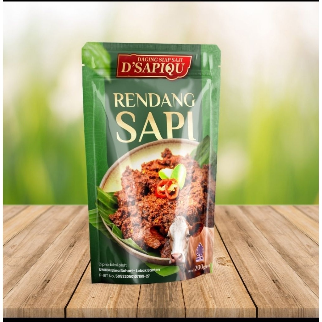 

RENDANG Daging sapi , sapi kita , siap saji ,ukuran 200 gram