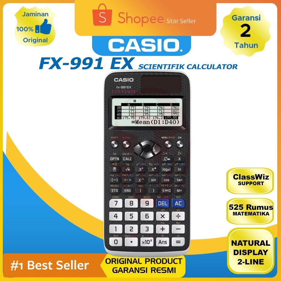 

KALKULATOR CASIO FX 991EX All color