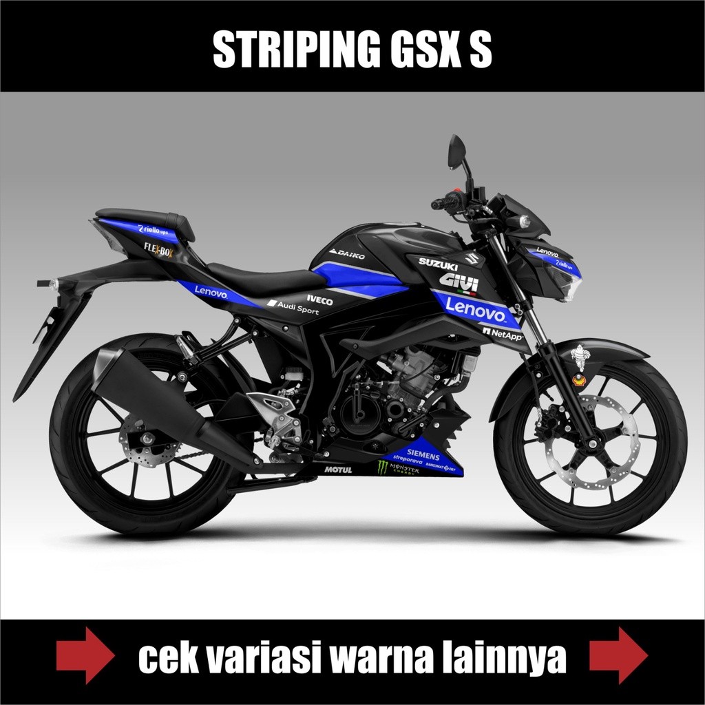AXANSHOP STRIPING GSX S 150 / STIKER MOTOR SUZUKI GSX-S 150 / DECAL STICKER LIS VARIASI MOTOR GSX 15