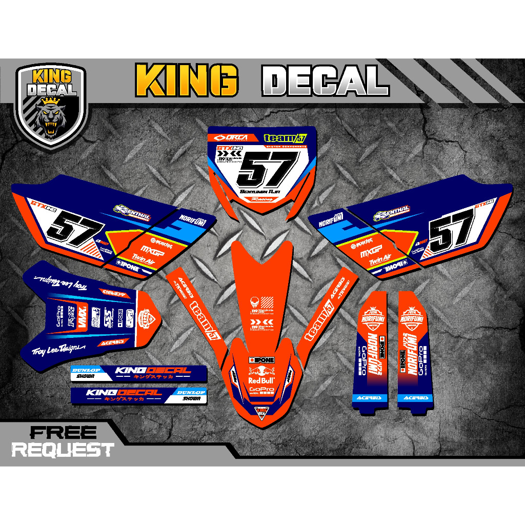 DECAL STICKER YZ 85 BEBEK STANDAR / DECAL YZ 85 / DECAL STIKER VARIASI YZ 85