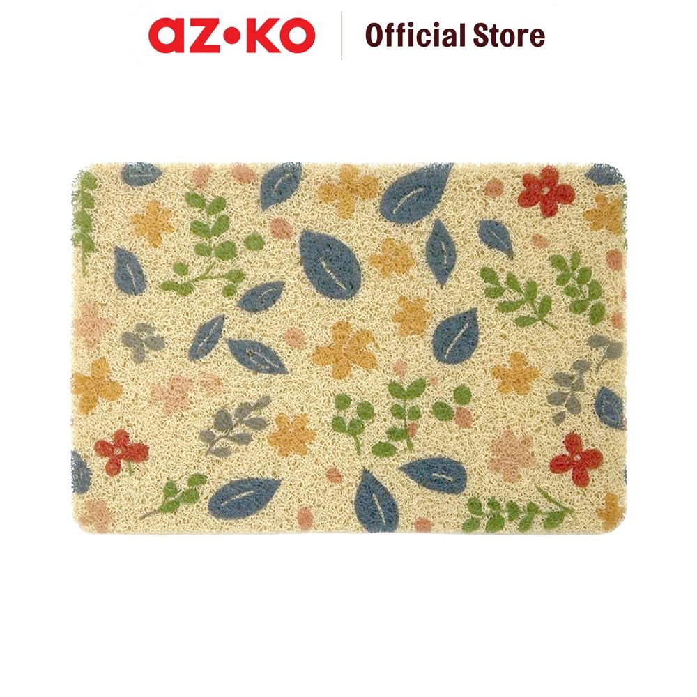 AZKO Forhom 40X60 cm Keset Pintu Printed Flower Door Mat Kain Lap Kaki Serbaguna Keset Pintu Masuk F