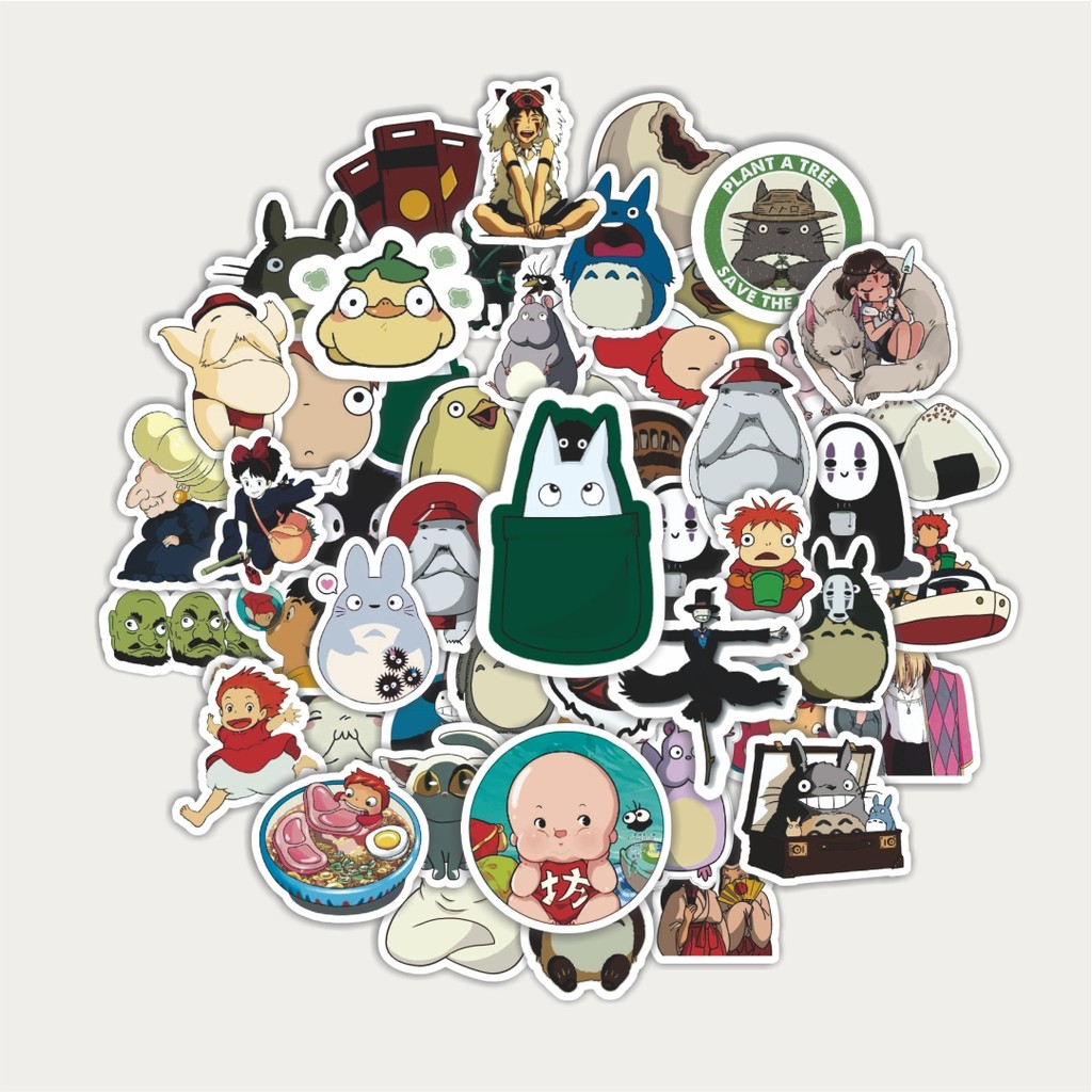 

Sticker Pack Stiker Miyazaki Hayao Ghibli | Sticker TUMBLR | Stiker LAPTOP KOPER HELM