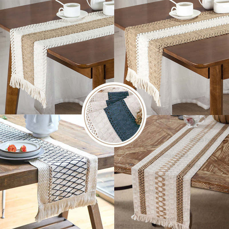 Table Runner Polo160Cm Table Runner Nordic Table Runner Table Runner Tapla Meja Panjang Bahan Rajut