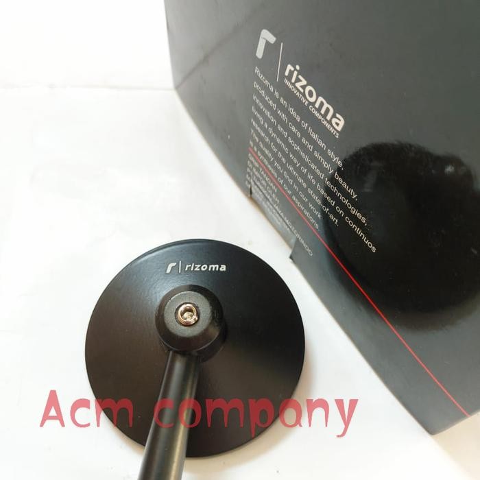 Spion jalu bulat lipat rizoma kaca cembung Nmax Aerox Lexi Pcx Adv Dll - Hitam