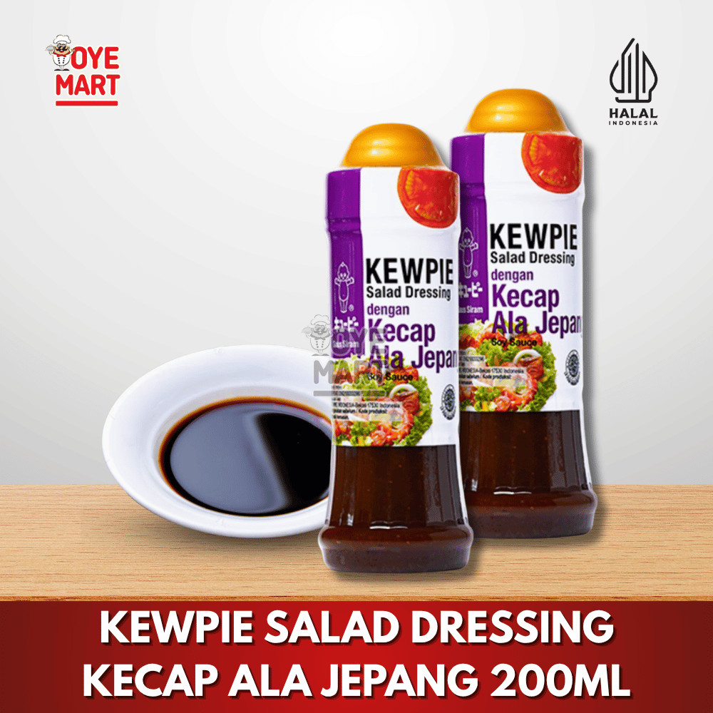

KEWPIE KECAP ALA JEPANG SOY SAUCE 200ML / SAUS SIRAM / SALAD DRESSING