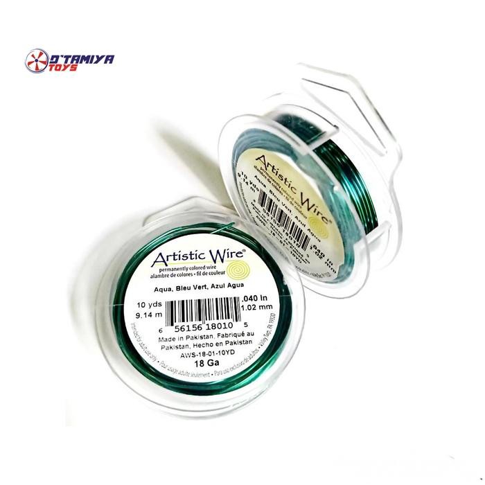 Artistic Wire AQUA 0.64 mm 22GA Copper Wire Kawat Tembaga Kawat AW