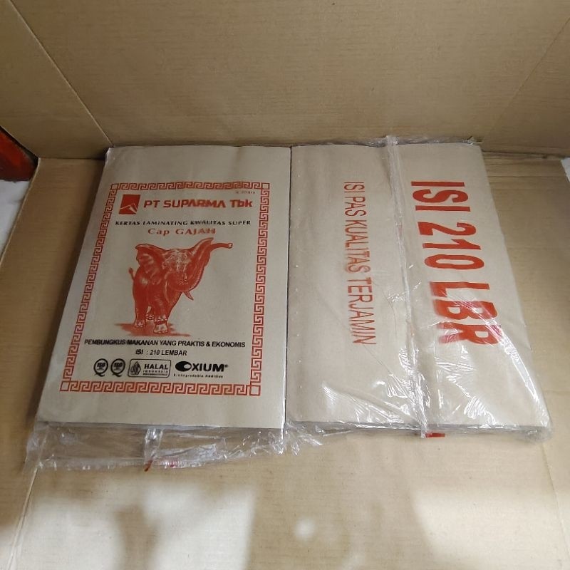 

kertas nasi gajah merah isi 210 lmr