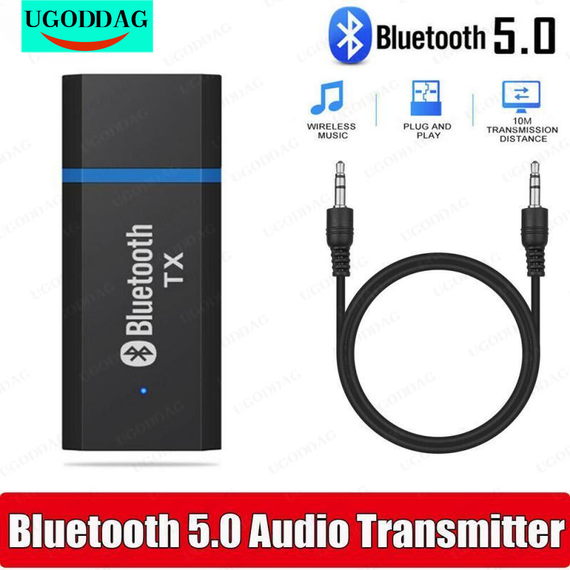Driver-Free USB Audio Dongle Transmitter Portable Bluetooth 5.0 + EDR Audio Transmitter Lightweight 