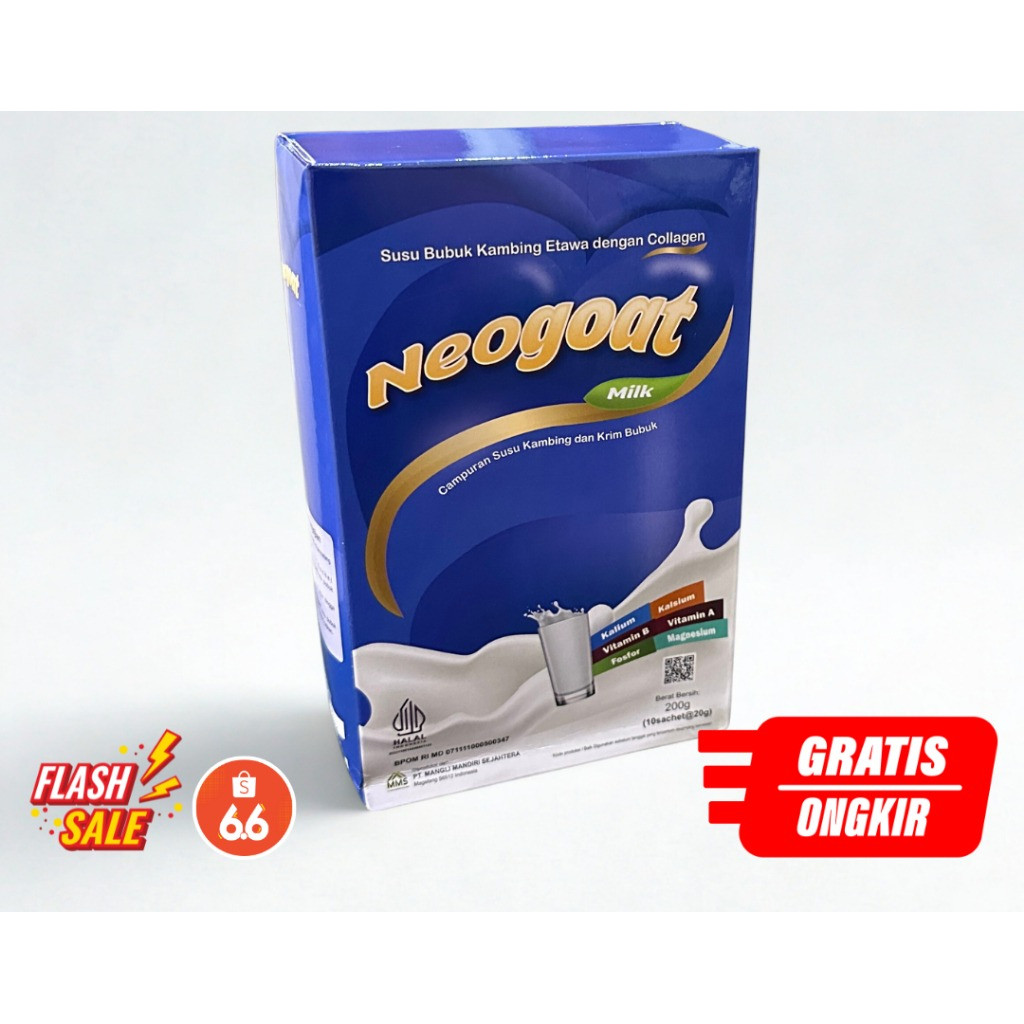 

[COD] Neogoat Susu Kambing Etawa Collagen 1 Sachet - Bantu Jaga Daya Tahan dan Kesehatan Pencernaan