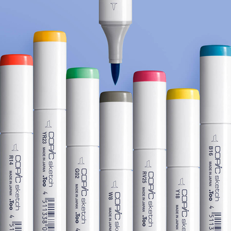

1pc Japan Copic Marker Second Generation Sketch Series 358 Colors Single Anime Drawing Design Special Soft Nib Color Marker