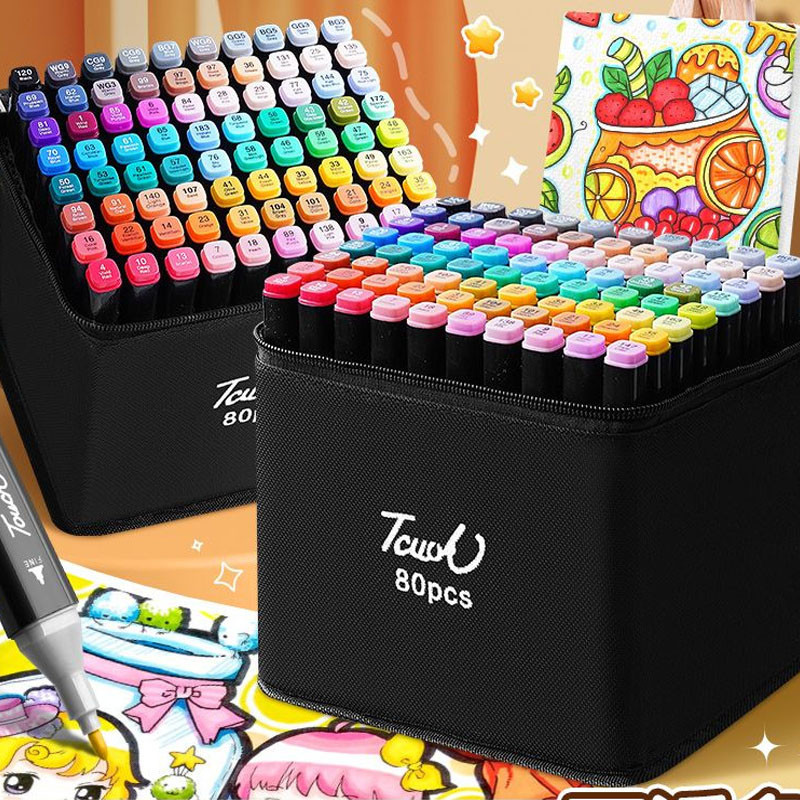 

Touch 60/80/120/168 Warna Sketsa Spidol Umum General Marker pensil Set Animation Markers