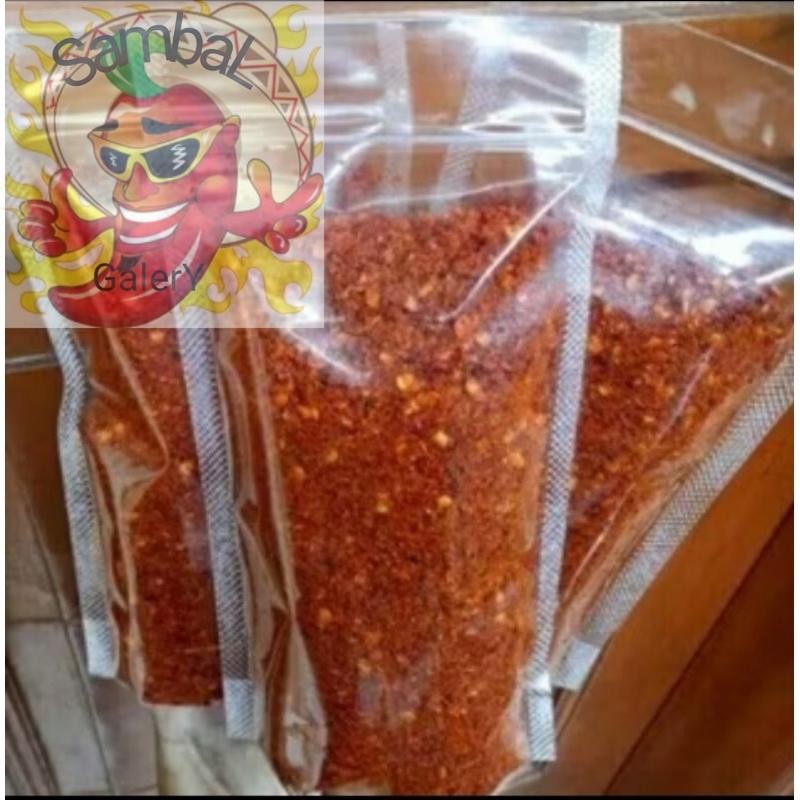 

SambaL GalerY cabe bubuk rasa asin gurih BALADO kemasan 1kg /bon cabe Teja pedas,boncane bumbu seblak
