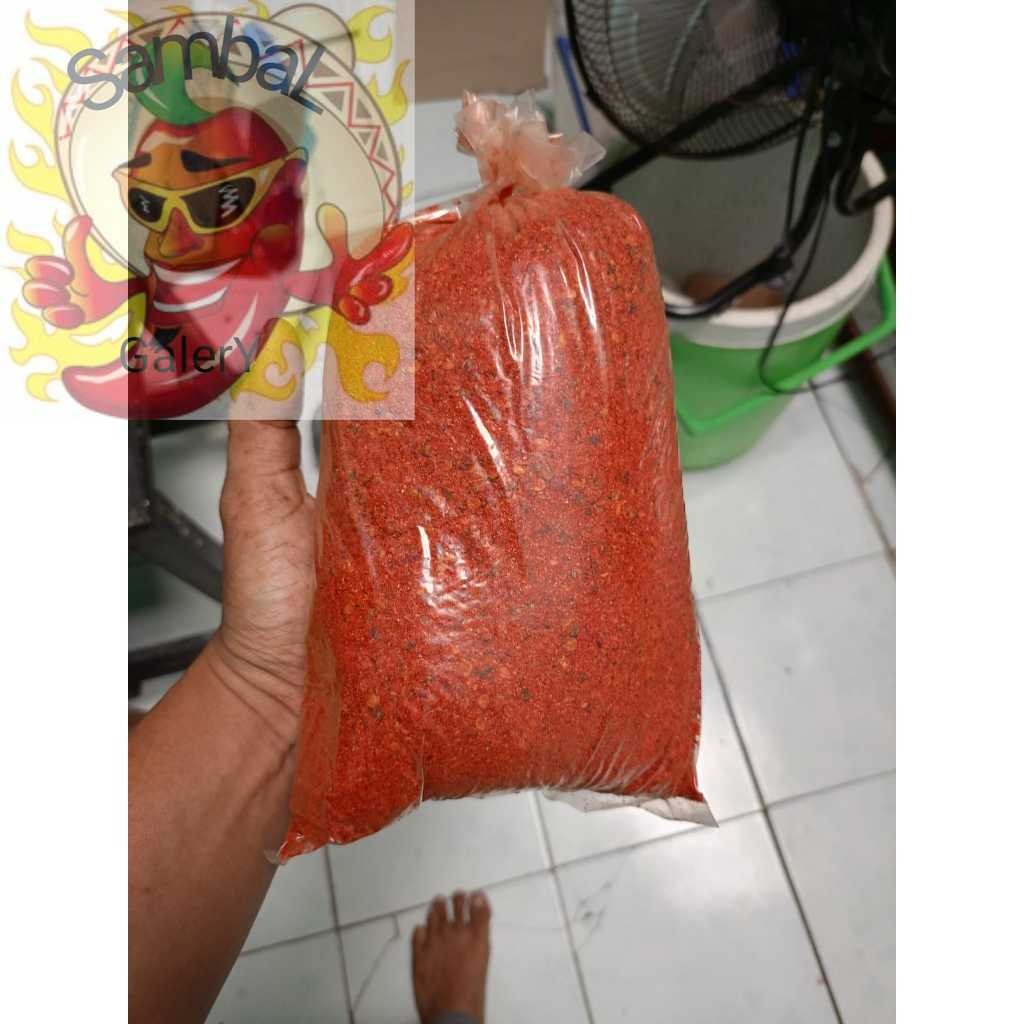 

SambaL Galery Cabe bubuk super pedas halus kasar pedas jeletot cabe tabur cabai instant cabai giling 100 gram