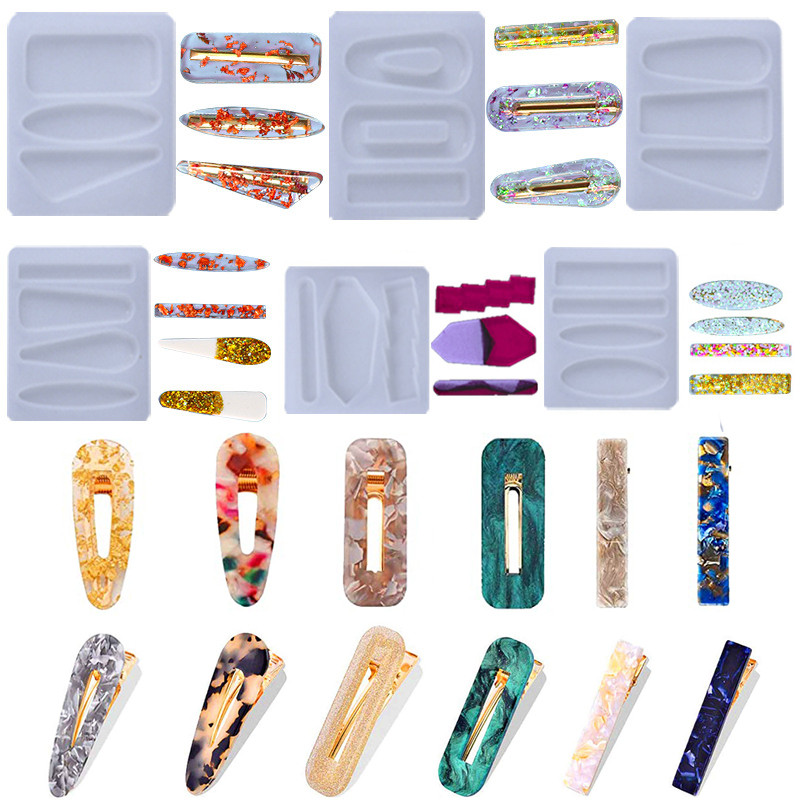 

DIY Hair Pin Silicone Resin Mold for Hair Pin Pendant Making Hair Clip Silicone Molds Jewelry Casting Molds for Epoxy Resin