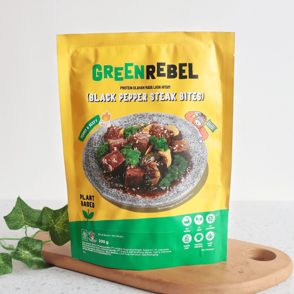 

Heat & Eat Vegan Daging Sapi Blackpepper - Green Rebel