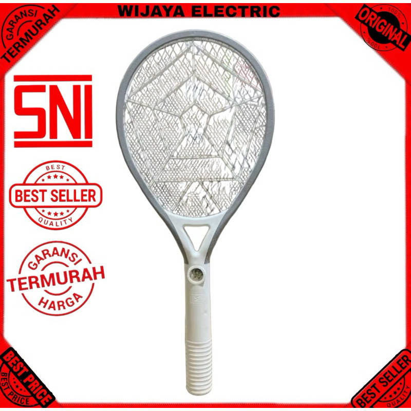 Bright G Raket nyamuk berkualitas BG 638 Raket nyamuk Senter