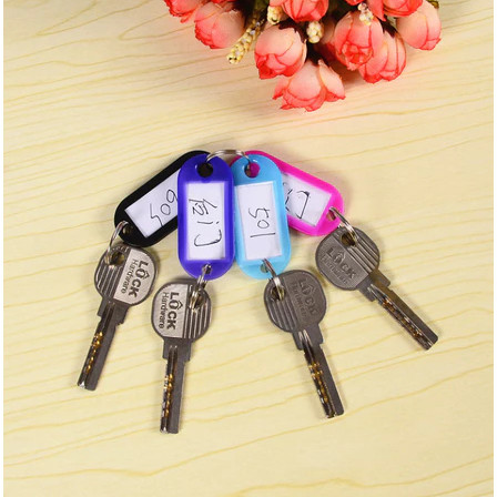 TKKH TAG GANTUNGAN KUNCI NOTE LABEL NAMA Tag Gantungan Kunci Label Nama / Keychain Ring Name Tag / G