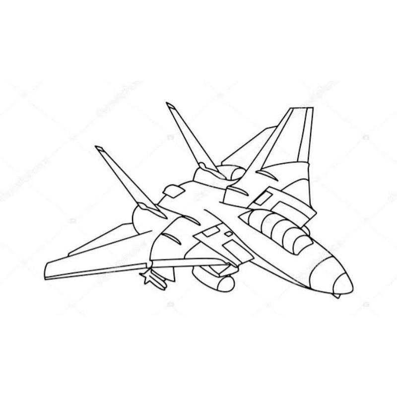 

20 lembar kertas mewarnai tema pesawatclaraa aurel