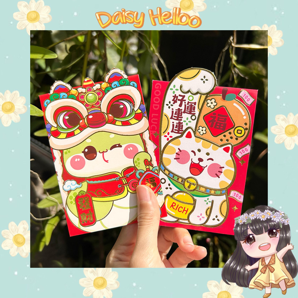 

Angpao Imlek 2D Ular dan Netral 2025 Ukuran S isi 6 pcs Tahun Baru Sincia Shio Snake Amplop Merah Angpau Uang Chinese 2 Dimensi Atk Banjar Banjarmasin Bjm DaisyHelloo