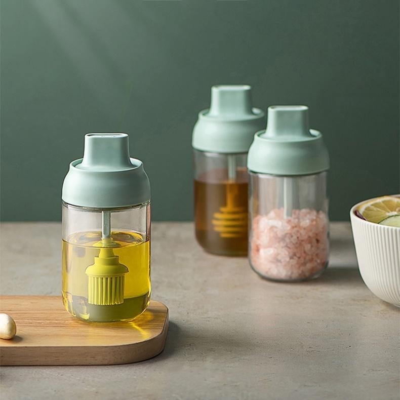 BT3425 [COD] Botol tempat bumbu Botol minyak goreng Aesthetic anti tumpah botol serbaguna Lengkap de