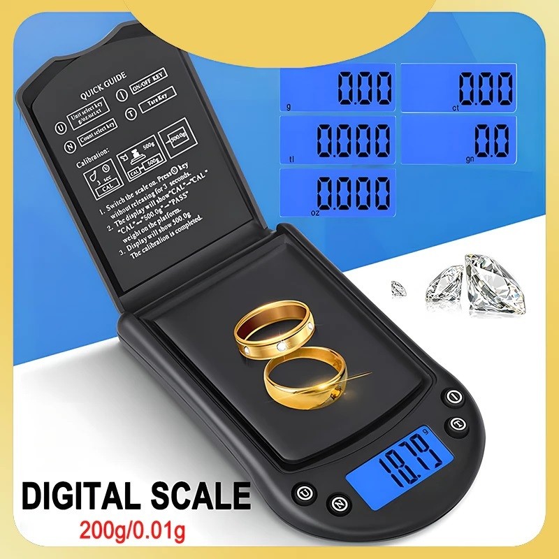 Timbangan Emas Pocket Digital /Timbangan Emas Digital /Timbangan Perhiasan Digital Mini Elektronik/t