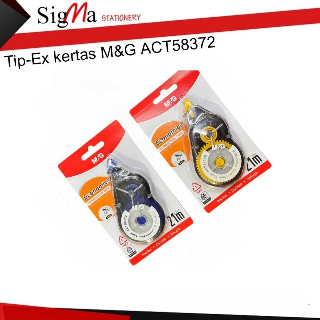 

M&G correction tape Roll 21M / Tip-Ex Kertas isi 21 Meter ACT58372