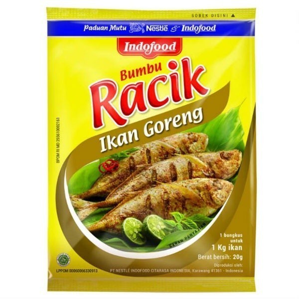 

HPM - INDOFOOD BUMBU RACIK IKAN GORENG 20GR - AMY
