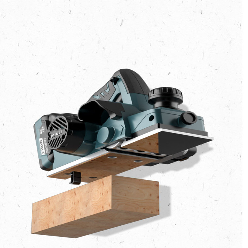 Cordless Electric Hand Planer Home DIY Furniture Cutting Tool Power Planer for Woodworking Fit (No B