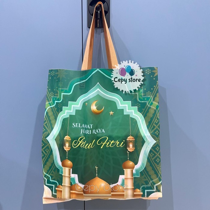 

Tas Souvenir Lebaran / Goodie Bag Idul Fitri / Tas Hampers Laminasi L - Motif 3
