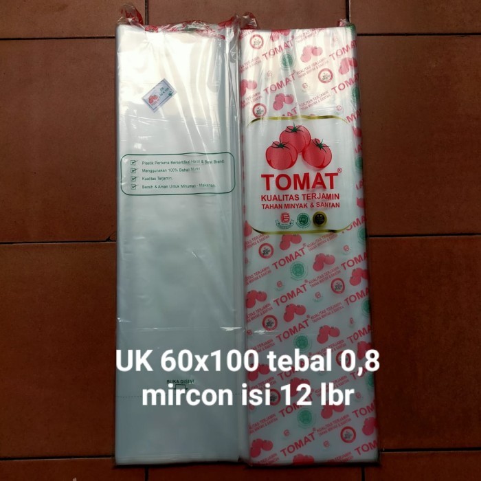 

plastik PE tomat uk 60x100 tebal