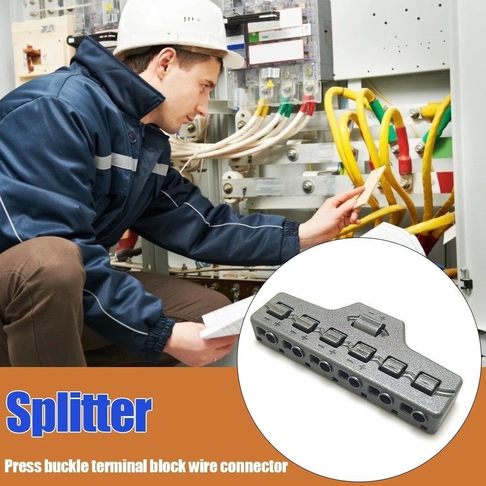 

- TOPCEI Splitter Konektor Kabel Lampu LED 6 Port Quick Connect - TP106-CV -