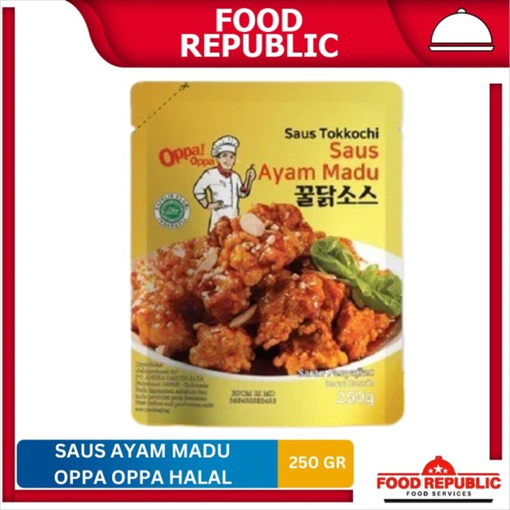 

Oppa! Oppa Saus Tokkochi / Saus Ayam Madu / Saus Instan 250 gr HALAL