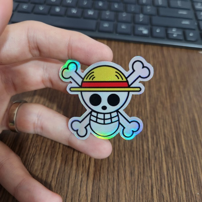 

Sticker Hologram Anime - PSH1791 - One Piece - Logo Luffy