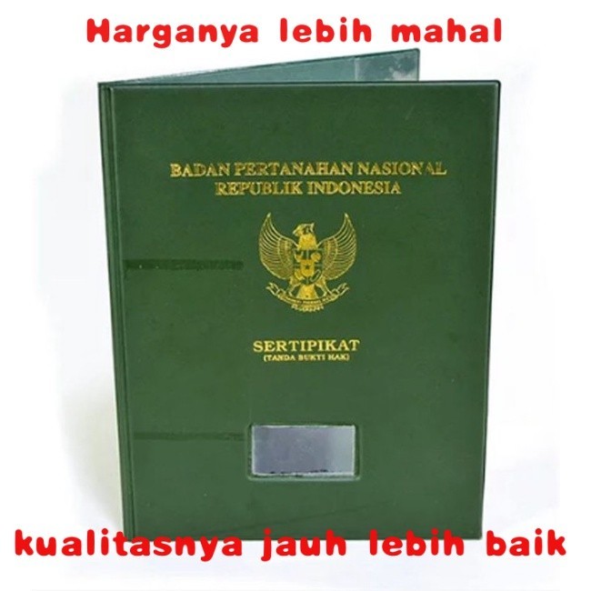 

Tahan lama、 Sampul Hard Cover Sertifikat Tanah Terlaris
