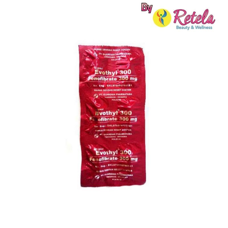 EVOTHYL 300MG 1 STRIP 6 KAPSUL/ FENOFIBRATE/ KOLESTEROL