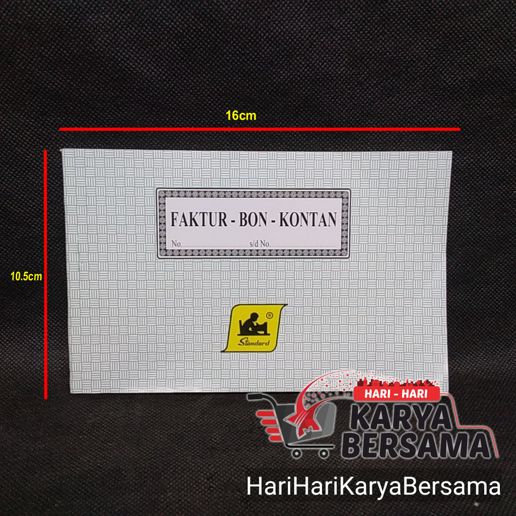 

STANDARD BON FAKTUR KECIL RANGKAP 2 ISI 25 LEMBAR