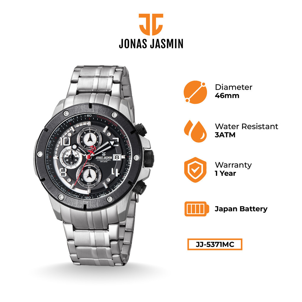 Jam Tangan Analog Pria Jonas Jasmin - JJ-5371MC