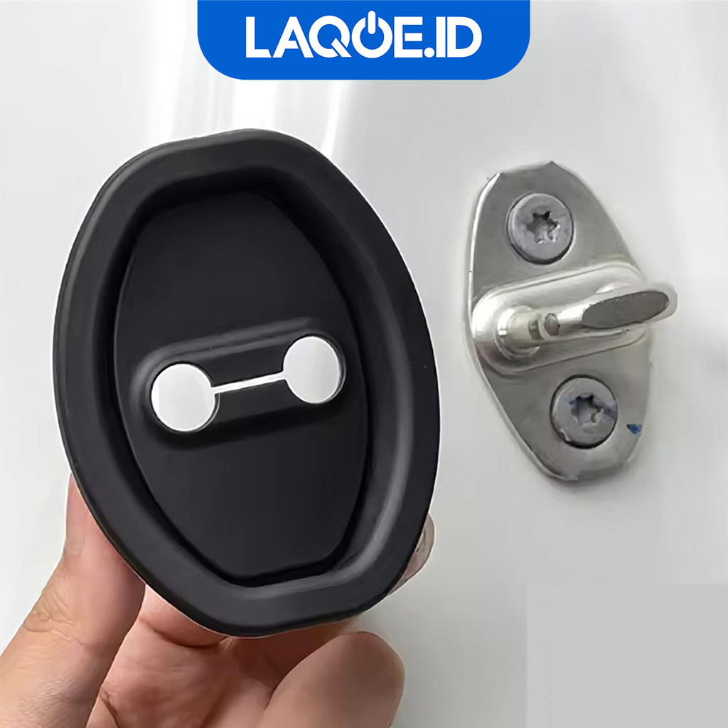 Car Door Lock Cover 4Pcs Peredam Getaran Penutup Kunci Pintu Mobil Anti Karat  Universal OTO4010