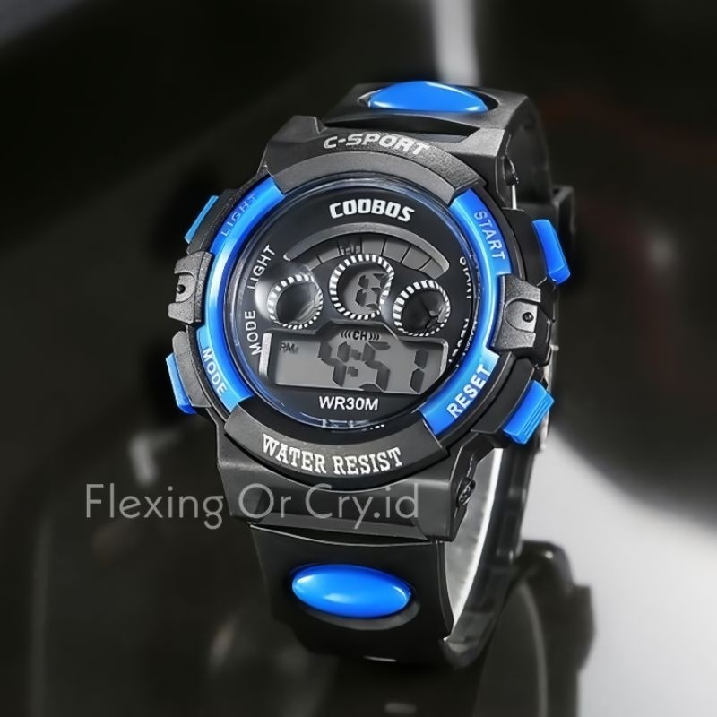 Jam Tangan Anak Laki Laki Anti Air Digital Led Bisa Menyala Bahan Rubber Jam Tangan Anak Laki Laki